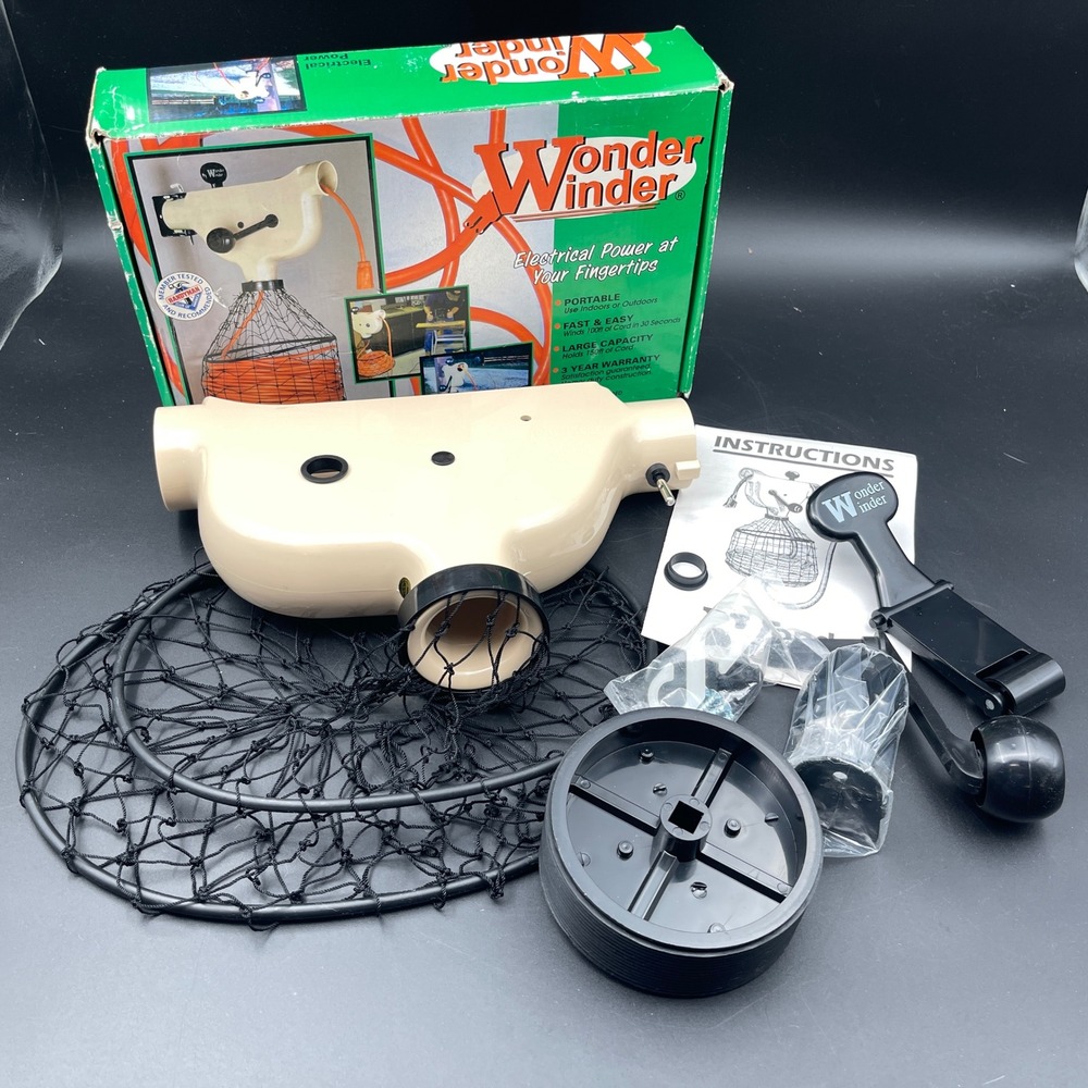 Wonder Winder Extension Cord Winder Green Leaf WW 1D/100 Wall‎ Mount Organizer